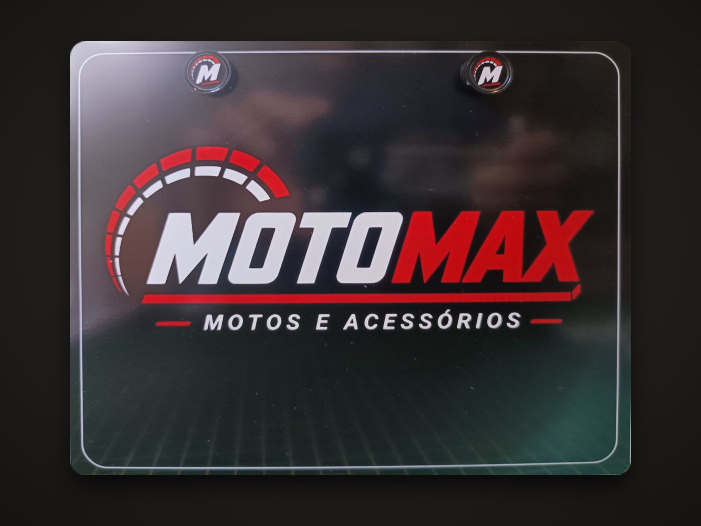 Encobre placa de moto da MotoMax